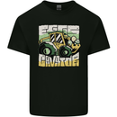 EggsCavator Funny Easter Excavator Mens Cotton T-Shirt Tee Top Black