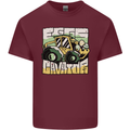EggsCavator Funny Easter Excavator Mens Cotton T-Shirt Tee Top Maroon