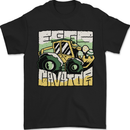 EggsCavator Funny Easter Excavator Mens T-Shirt 100% Cotton Black