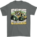 EggsCavator Funny Easter Excavator Mens T-Shirt 100% Cotton Charcoal