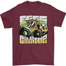 EggsCavator Funny Easter Excavator Mens T-Shirt 100% Cotton Maroon