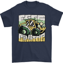 EggsCavator Funny Easter Excavator Mens T-Shirt 100% Cotton Navy Blue