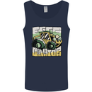 EggsCavator Funny Easter Excavator Mens Vest Tank Top Navy Blue