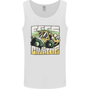 EggsCavator Funny Easter Excavator Mens Vest Tank Top White