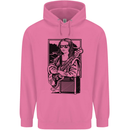 Electric Guitar Mona Lisa Rock Music Player Childrens Kids Hoodie Azalea