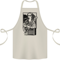 Electric Guitar Mona Lisa Rock Music Player Cotton Apron 100% Organic Natural