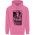 Electric Guitar Mona Lisa Rock Music Player Mens 80% Cotton Hoodie Azelea