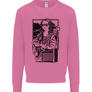 Electric Guitar Mona Lisa Rock Music Player Mens Sweatshirt Jumper Azalea