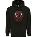 Electric Guitar Skull Heavy Metal Rock Music Mens 80% Cotton Hoodie Black
