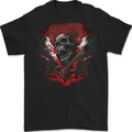 Electric Guitar Skull Heavy Metal Rock Music Mens T-Shirt 100% Cotton BLACK