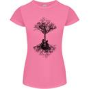Electric Guitar Tree & Roots Guitarist Womens Petite Cut T-Shirt
