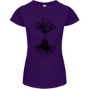 Electric Guitar Tree & Roots Guitarist Womens Petite Cut T-Shirt