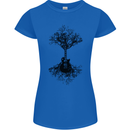 Electric Guitar Tree & Roots Guitarist Womens Petite Cut T-Shirt