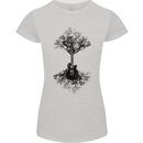 Electric Guitar Tree & Roots Guitarist Womens Petite Cut T-Shirt