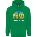 Electrician Here to Strip Funny Sparky Childrens Kids Hoodie Irish Green