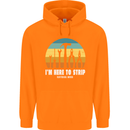 Electrician Here to Strip Funny Sparky Childrens Kids Hoodie Orange