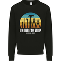 Electrician Here to Strip Funny Sparky Kids Sweatshirt Jumper Black