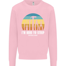 Electrician Here to Strip Funny Sparky Kids Sweatshirt Jumper Light Pink