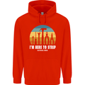 Electrician Here to Strip Funny Sparky Mens 80% Cotton Hoodie Bright Red