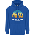 Electrician Here to Strip Funny Sparky Mens 80% Cotton Hoodie Royal Blue