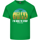 Electrician Here to Strip Funny Sparky Mens Cotton T-Shirt Tee Top Irish Green