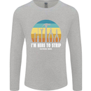 Electrician Here to Strip Funny Sparky Mens Long Sleeve T-Shirt Sports Grey