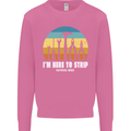Electrician Here to Strip Funny Sparky Mens Sweatshirt Jumper Azalea
