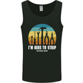 Electrician Here to Strip Funny Sparky Mens Vest Tank Top Black