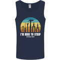 Electrician Here to Strip Funny Sparky Mens Vest Tank Top Navy Blue