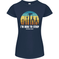 Electrician Here to Strip Funny Sparky Womens Petite Cut T-Shirt Navy Blue