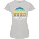 Electrician Here to Strip Funny Sparky Womens Petite Cut T-Shirt Sports Grey