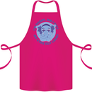Elephant Did I Roll My Eyes Out Loud Cotton Apron 100% Organic Pink