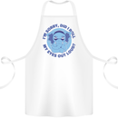 Elephant Did I Roll My Eyes Out Loud Cotton Apron 100% Organic White
