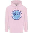 Elephant Did I Roll My Eyes Out Loud Mens 80% Cotton Hoodie Light Pink