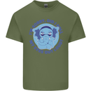 Elephant Did I Roll My Eyes Out Loud Mens Cotton T-Shirt Tee Top Military Green