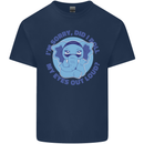Elephant Did I Roll My Eyes Out Loud Mens Cotton T-Shirt Tee Top Navy Blue