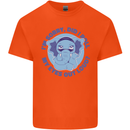 Elephant Did I Roll My Eyes Out Loud Mens Cotton T-Shirt Tee Top Orange