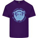 Elephant Did I Roll My Eyes Out Loud Mens Cotton T-Shirt Tee Top Purple