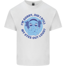 Elephant Did I Roll My Eyes Out Loud Mens Cotton T-Shirt Tee Top White