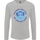Elephant Did I Roll My Eyes Out Loud Mens Long Sleeve T-Shirt Sports Grey