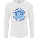 Elephant Did I Roll My Eyes Out Loud Mens Long Sleeve T-Shirt White