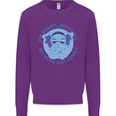 Elephant Did I Roll My Eyes Out Loud Mens Sweatshirt Jumper Purple