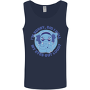 Elephant Did I Roll My Eyes Out Loud Mens Vest Tank Top Navy Blue