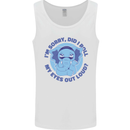 Elephant Did I Roll My Eyes Out Loud Mens Vest Tank Top White