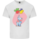 Elephant Puzzle Autism Autistic Mens Cotton T-Shirt Tee Top White