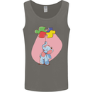 Elephant Puzzle Autism Autistic Mens Vest Tank Top Charcoal