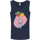 Elephant Puzzle Autism Autistic Mens Vest Tank Top Navy Blue