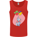 Elephant Puzzle Autism Autistic Mens Vest Tank Top Red