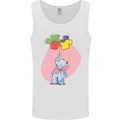 Elephant Puzzle Autism Autistic Mens Vest Tank Top White