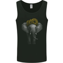 Elephant Sunflower Mens Vest Tank Top Black
